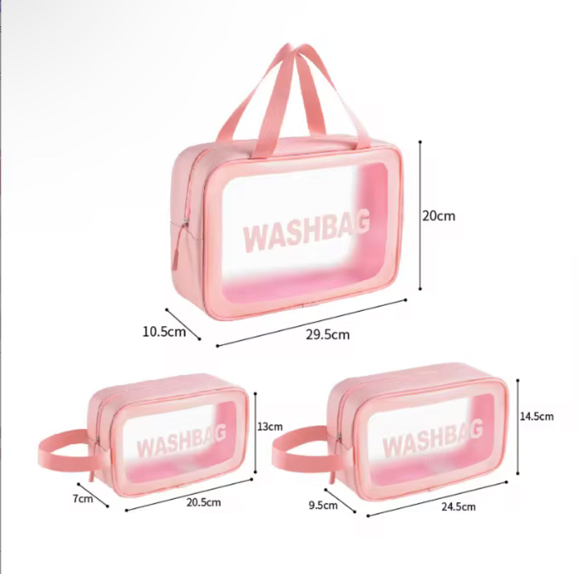 Waterproof Travel/ Shower bag (Choose Size)