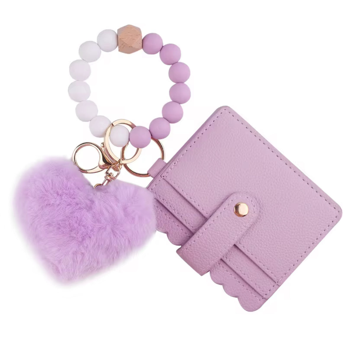 Cardholder Wallet Wristlets With Heart