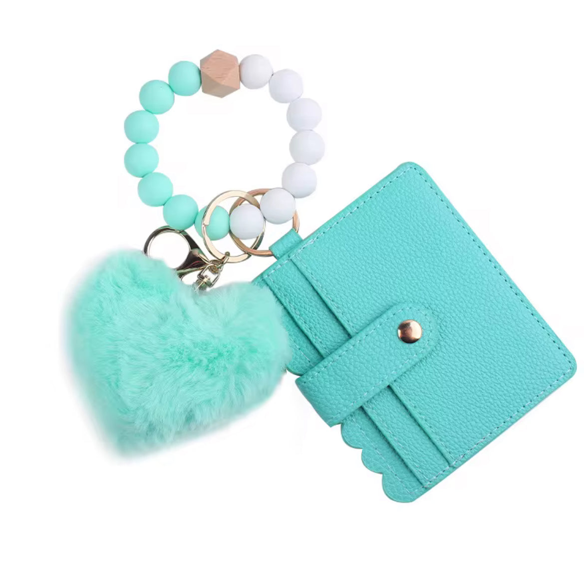 Cardholder Wallet Wristlets With Heart