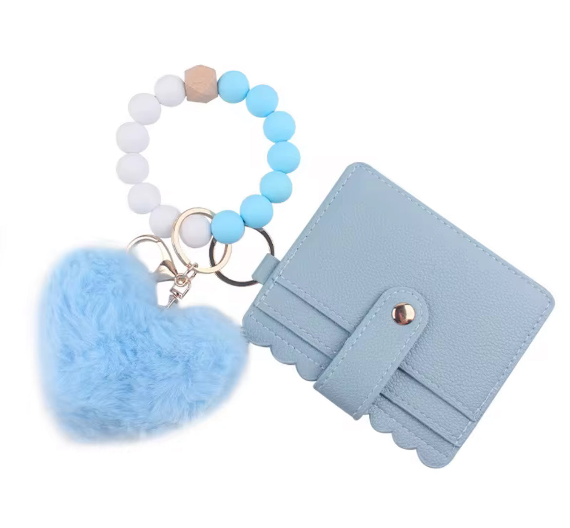 Cardholder Wallet Wristlets With Heart