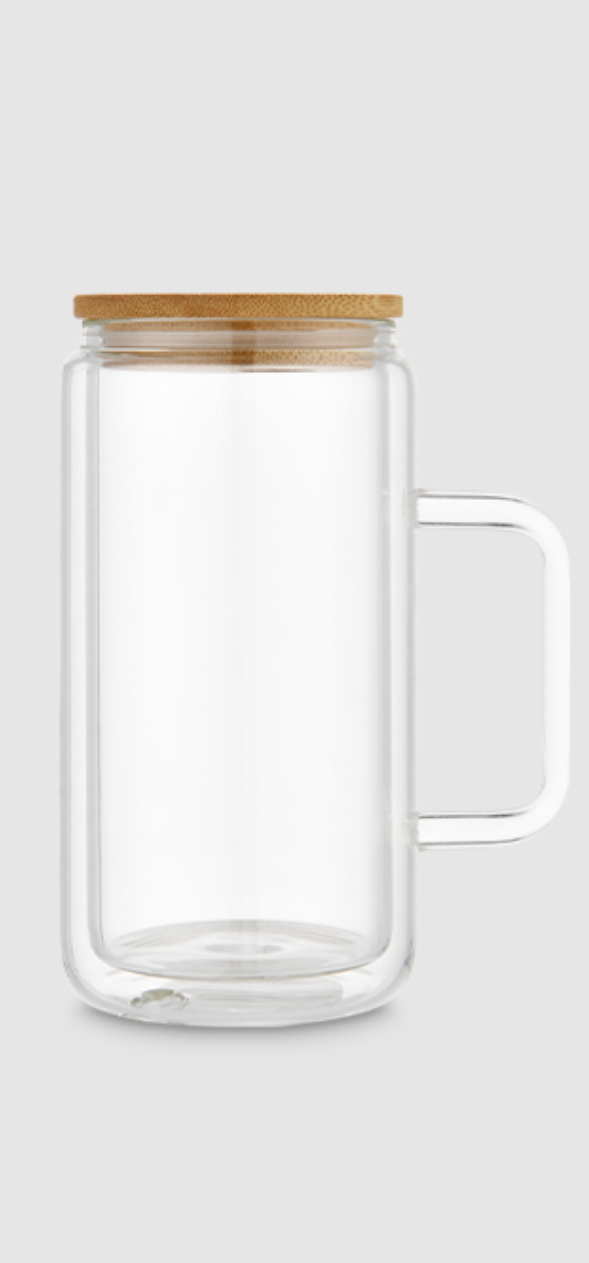 16OZ Snowglobe Glass Cup With Handle (WILL BE MADE ON LIVE)