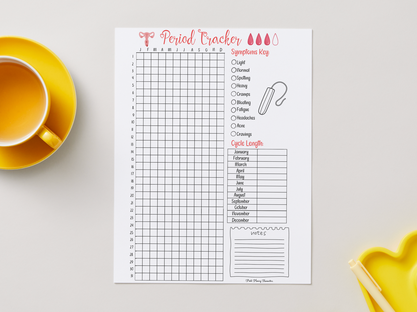 Period Tracker (Physical File)