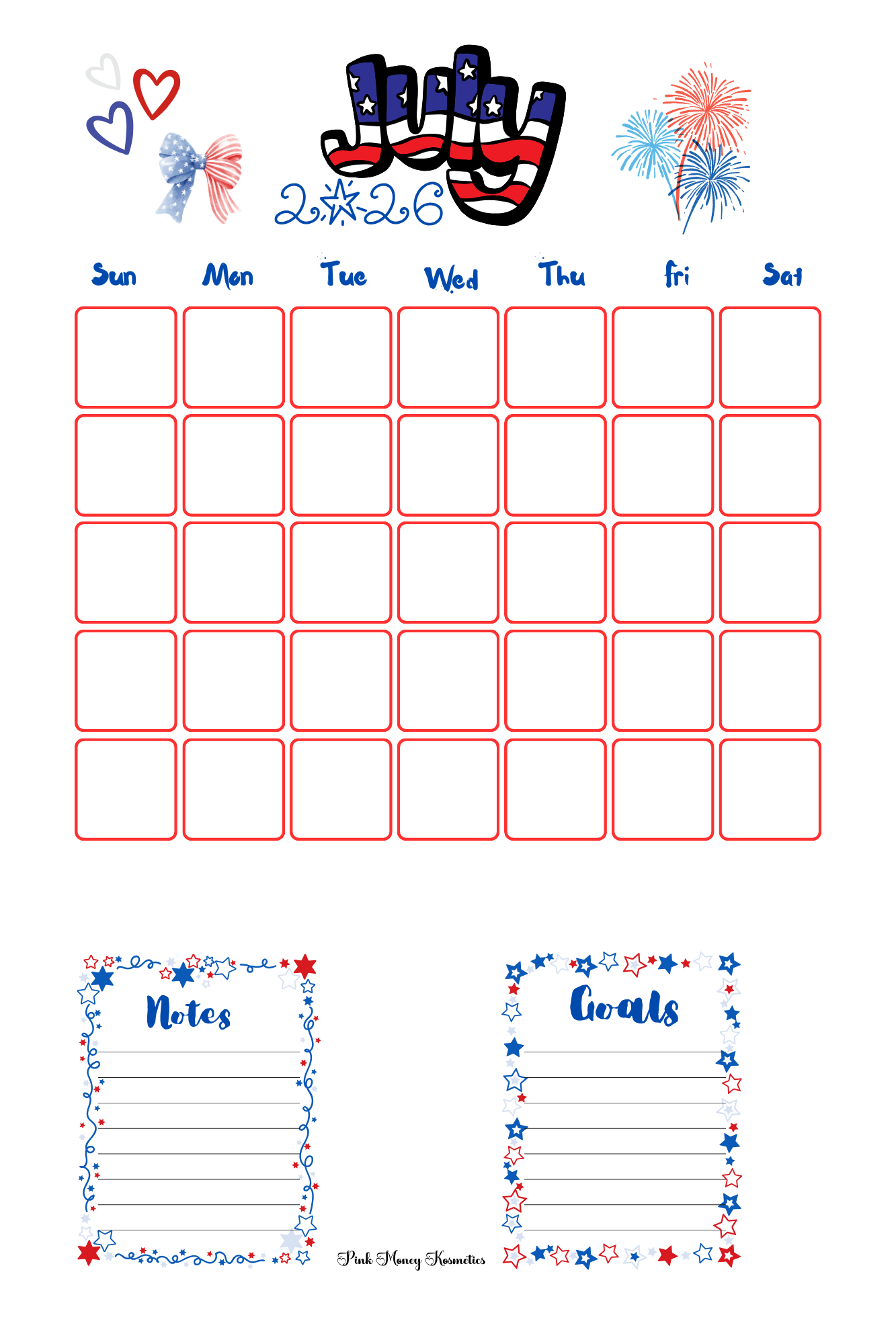 2026 Calender Pages (Digital File)