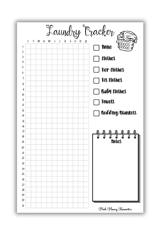 Laundry Tracker (Digital File)