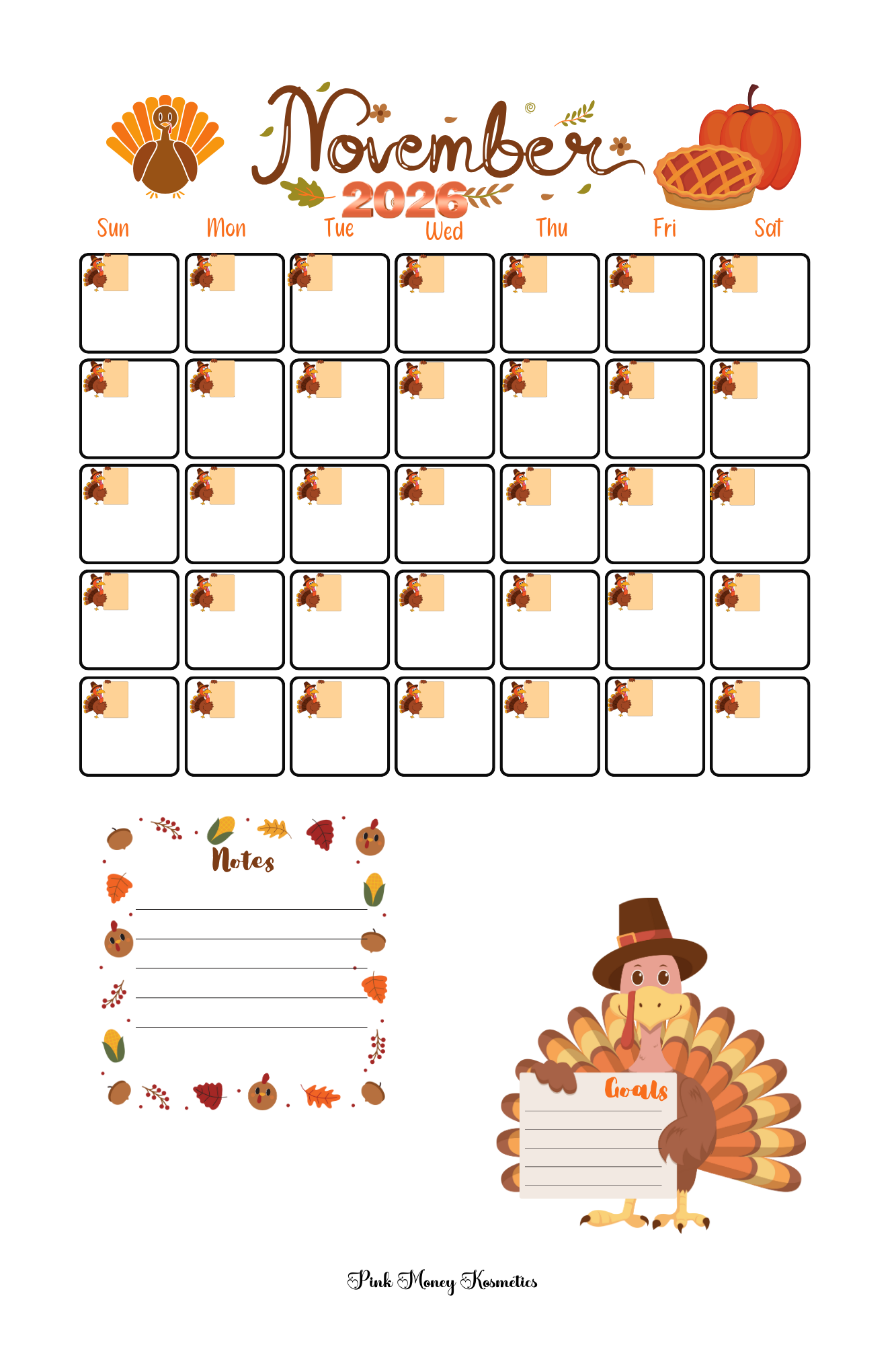 2026 Calender Pages (Digital File)