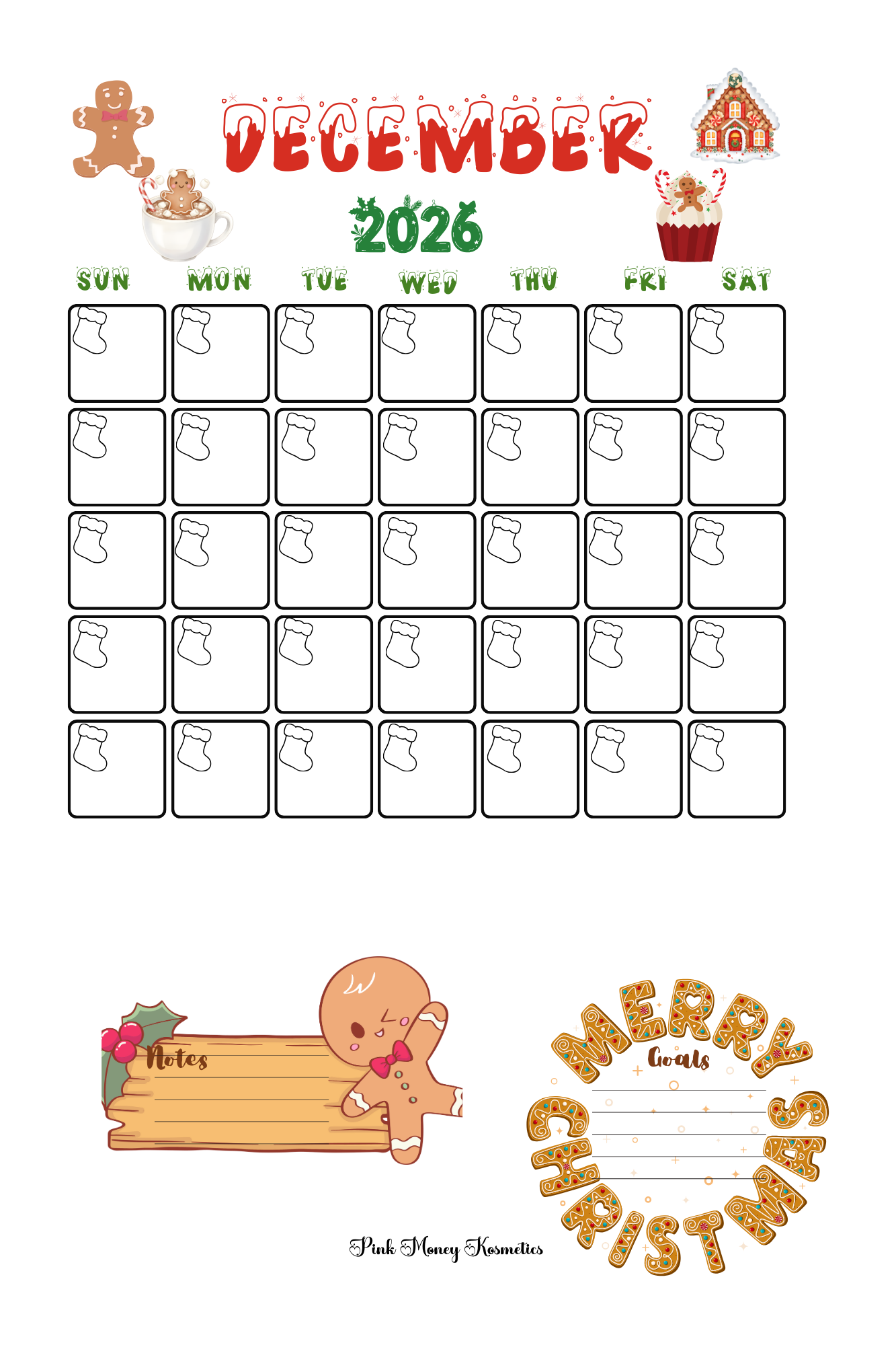 2026 Calender Pages (Digital File)