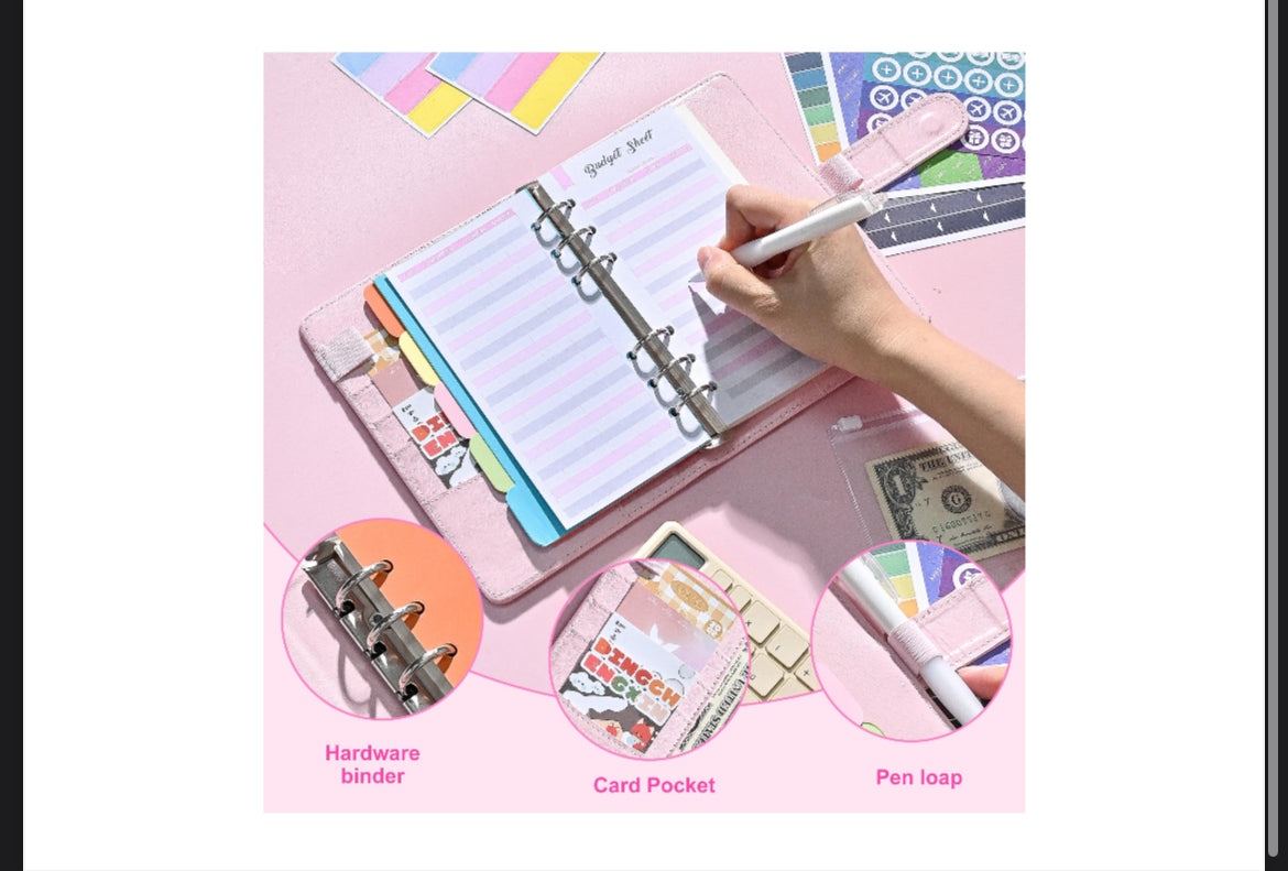 Customizable Budget Binder (Choose Color)