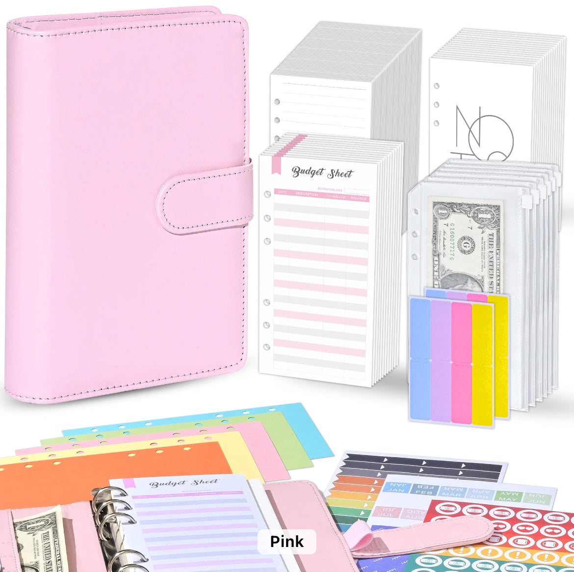 Customizable Budget Binder (Choose Color)