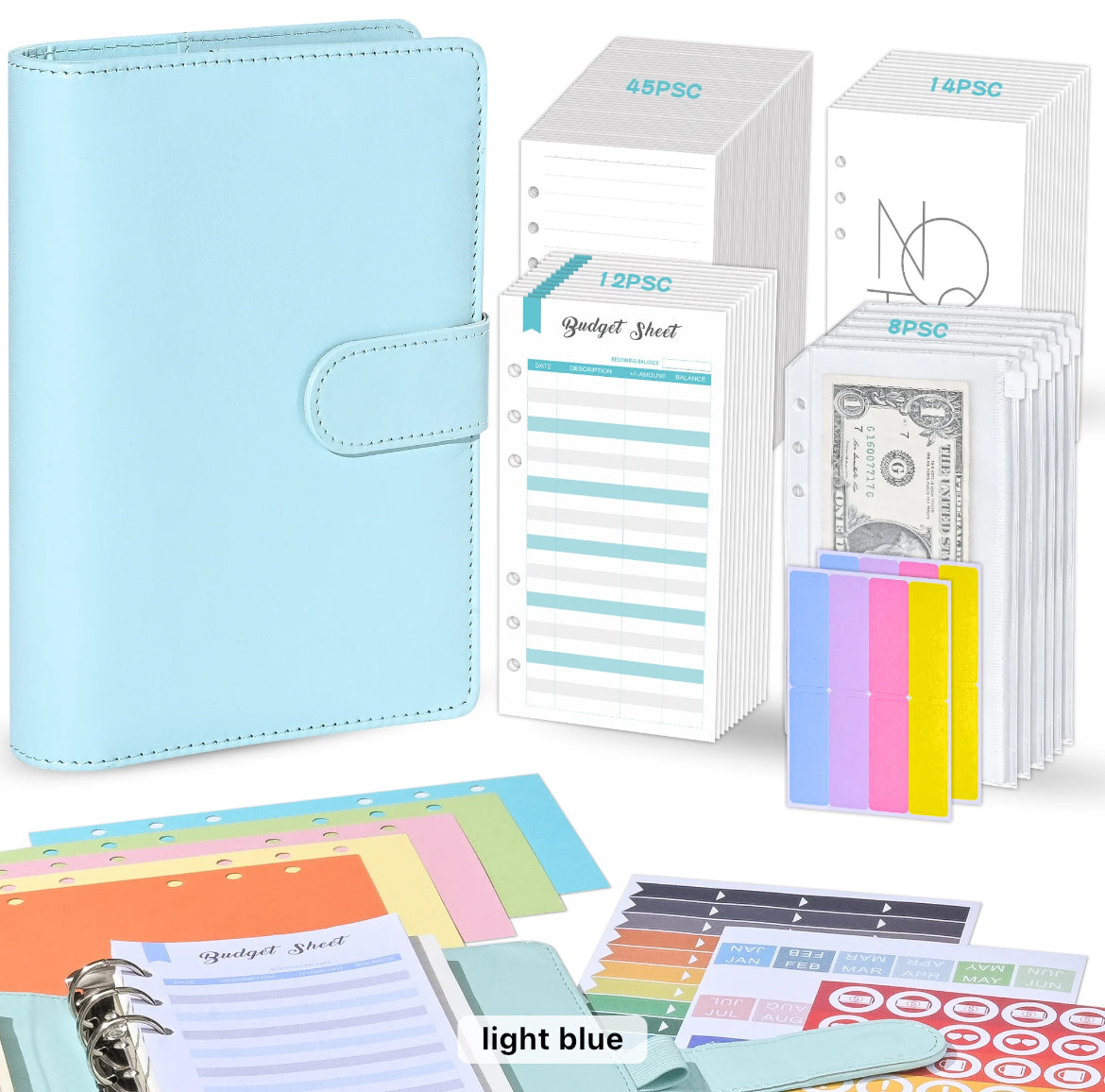 Customizable Budget Binder (Choose Color)