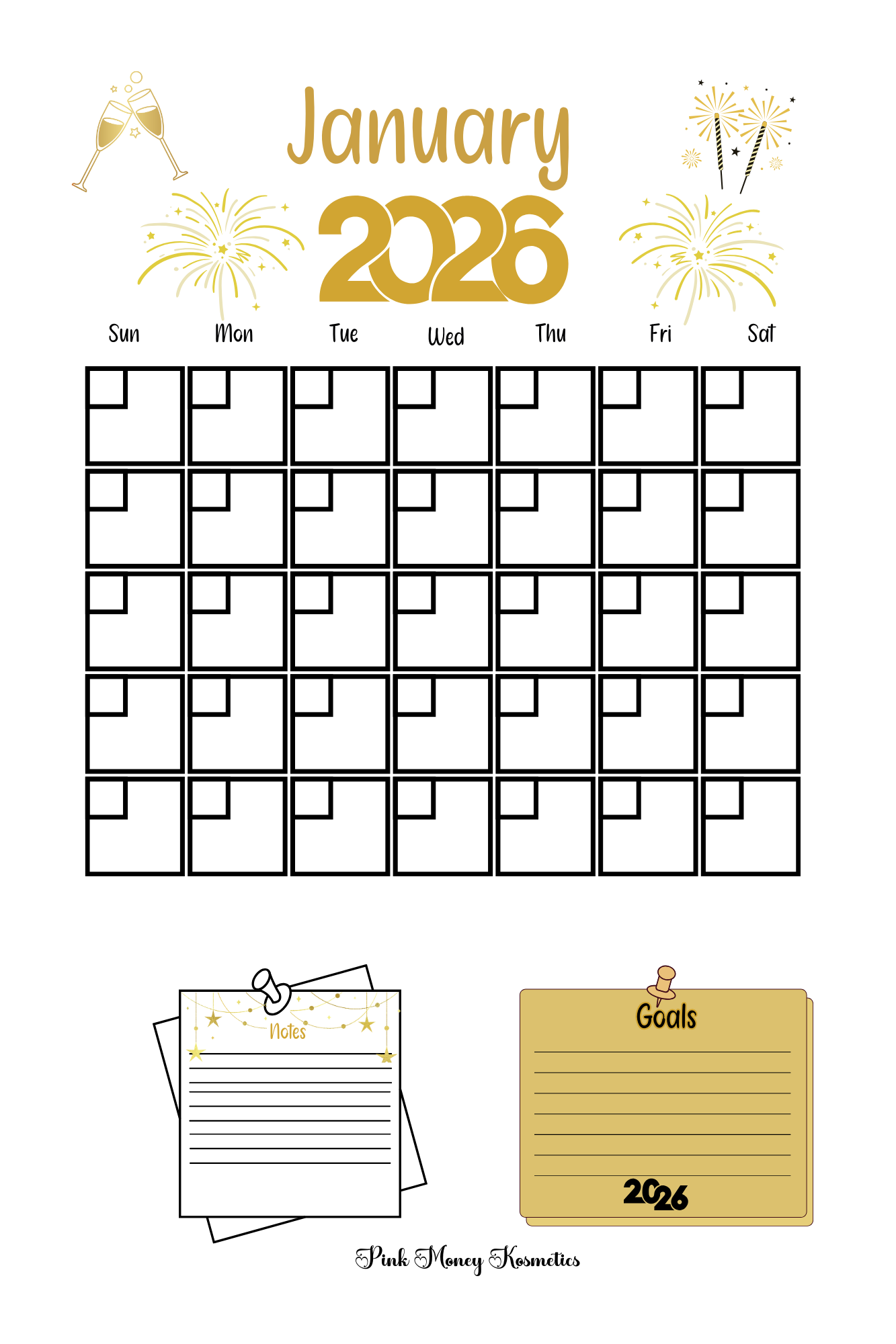 2026 Calender Pages (Digital File)