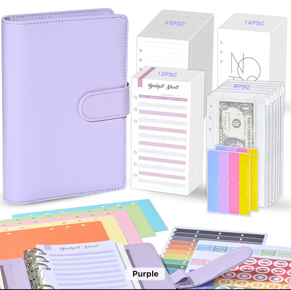 Customizable Budget Binder (Choose Color)