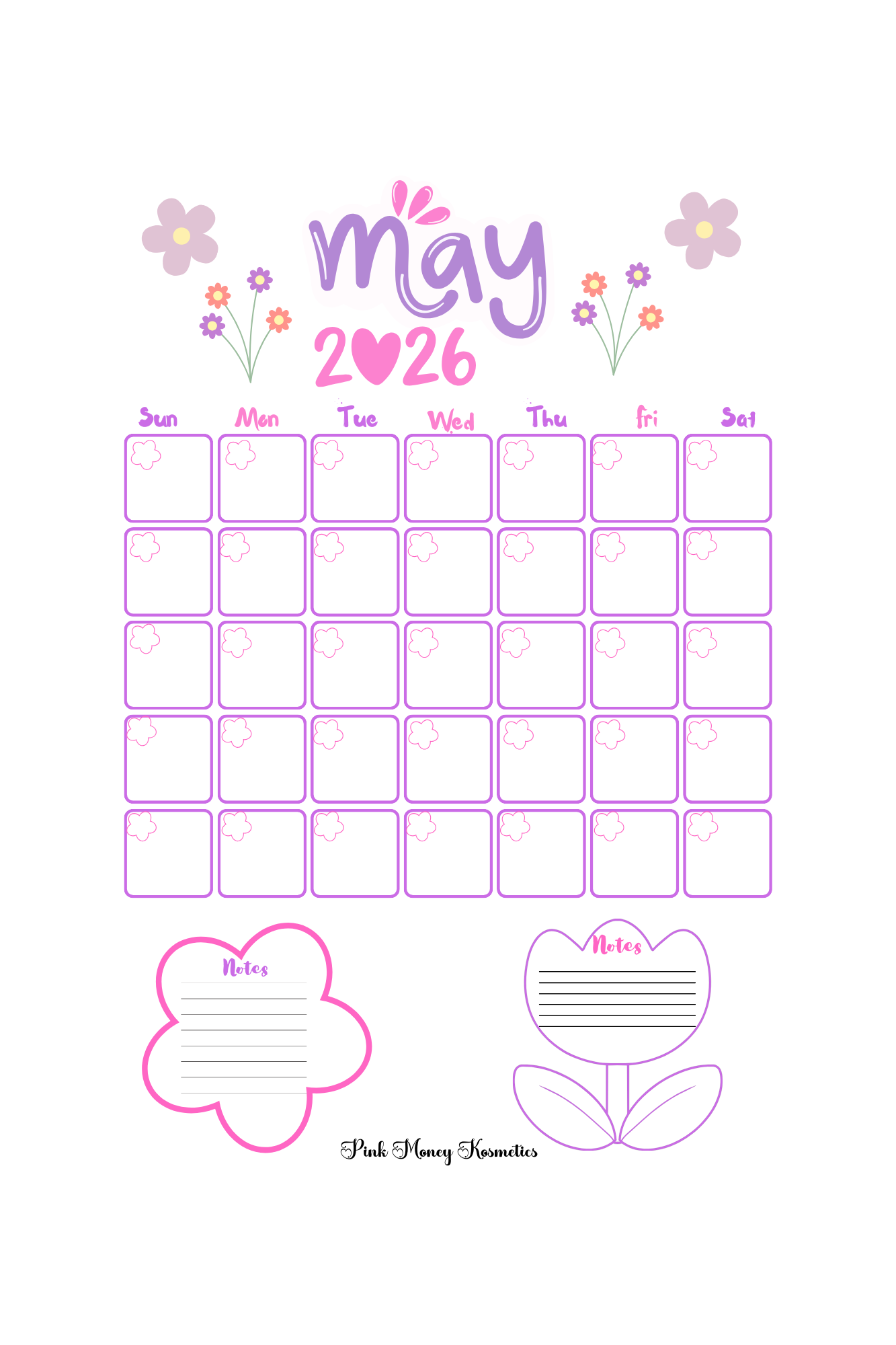 2026 Calender Pages (Digital File)
