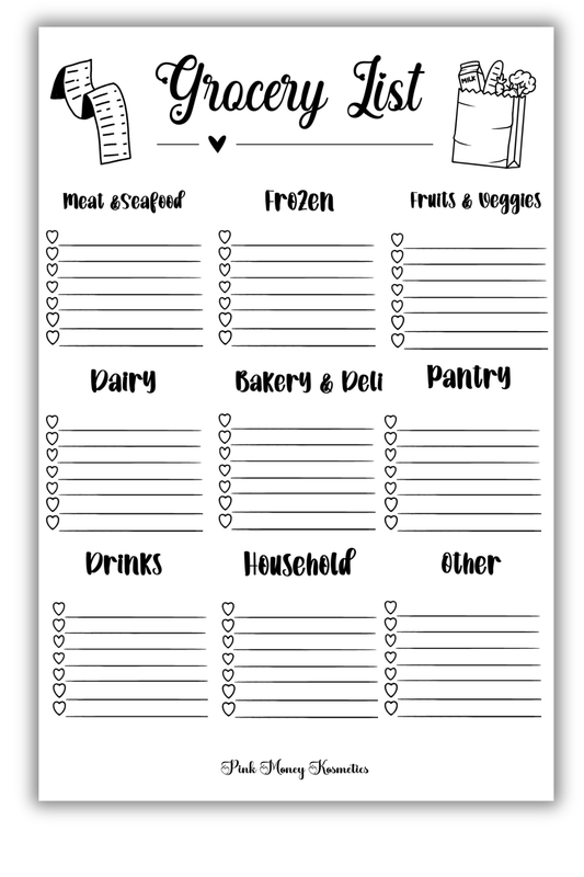 Grocery List (Digital File)