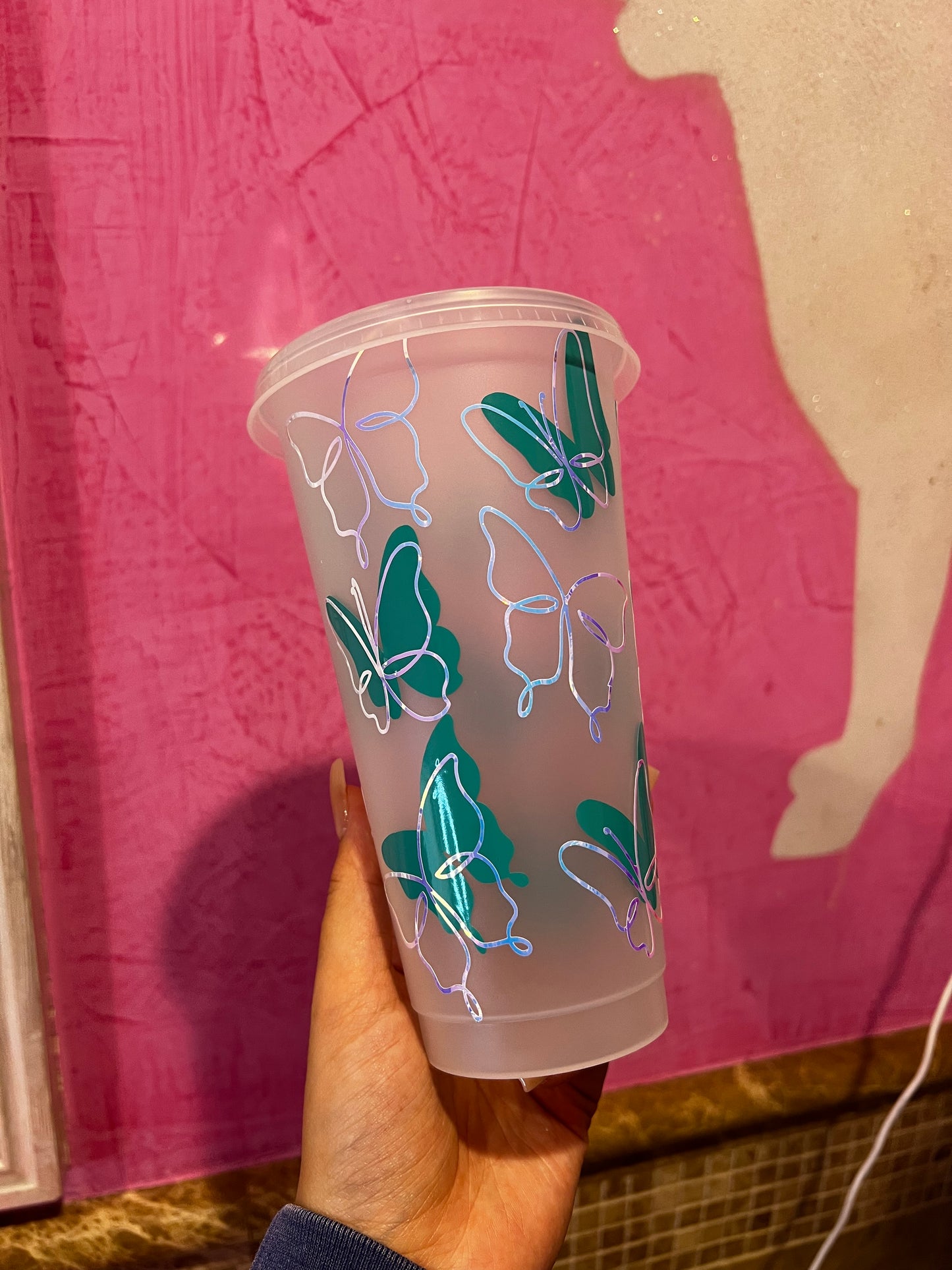 24oz Plastic Cup (Choose Color & Design)