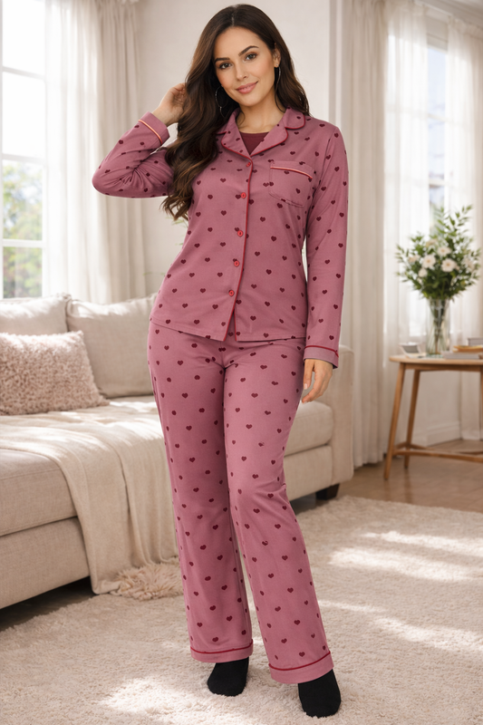 2 Piece Pajama Set (Choose Color)