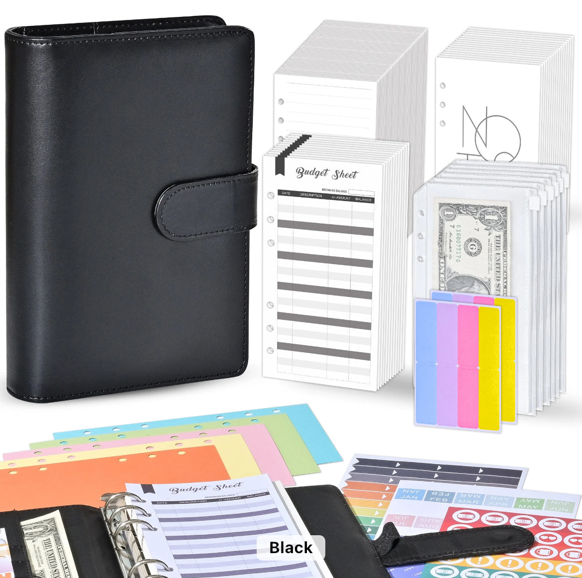 Customizable Budget Binder (Choose Color)