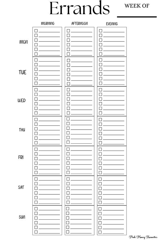 Errands Tracker (Physical File)