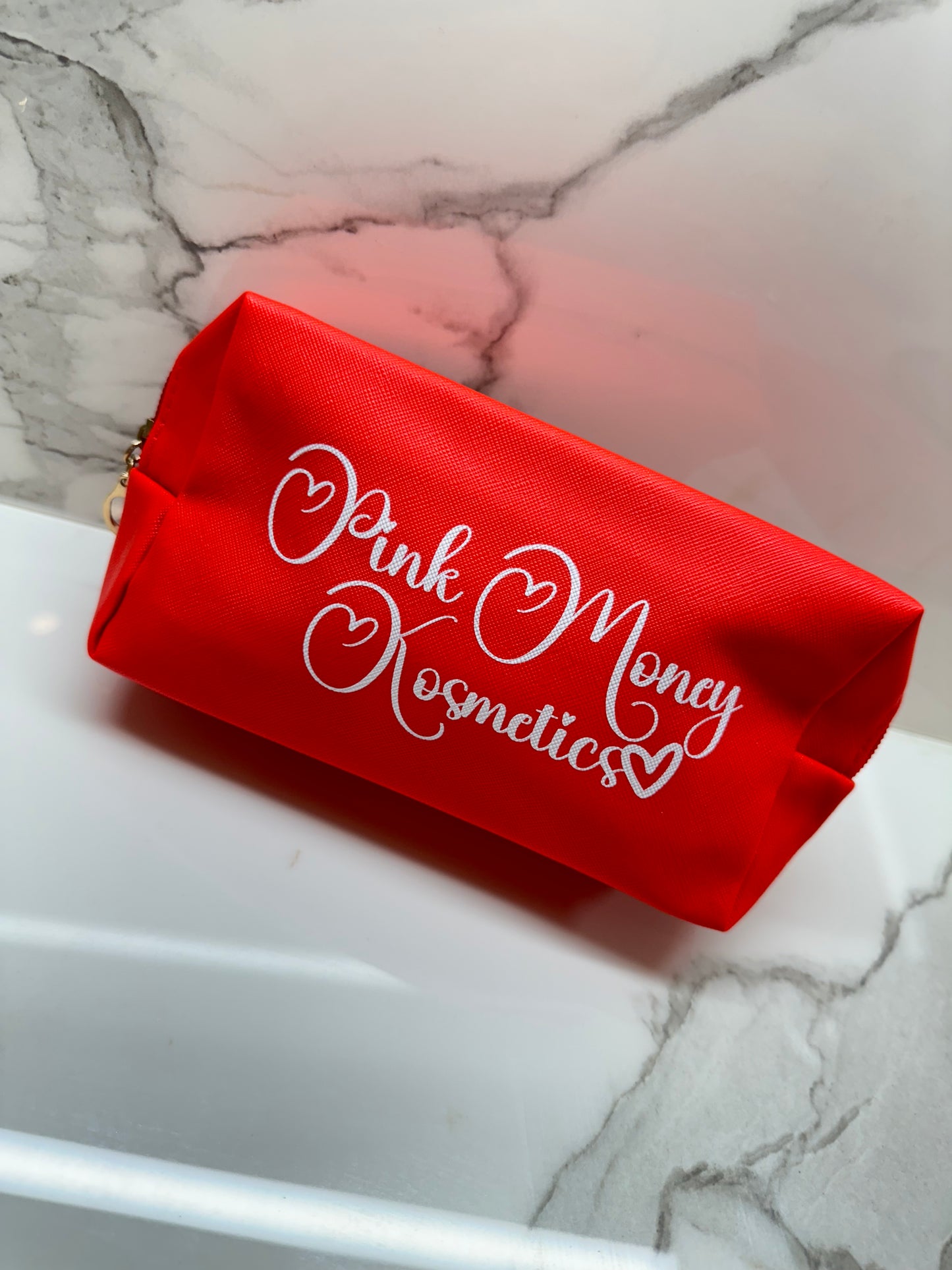 Red Makeup Bag Pouch