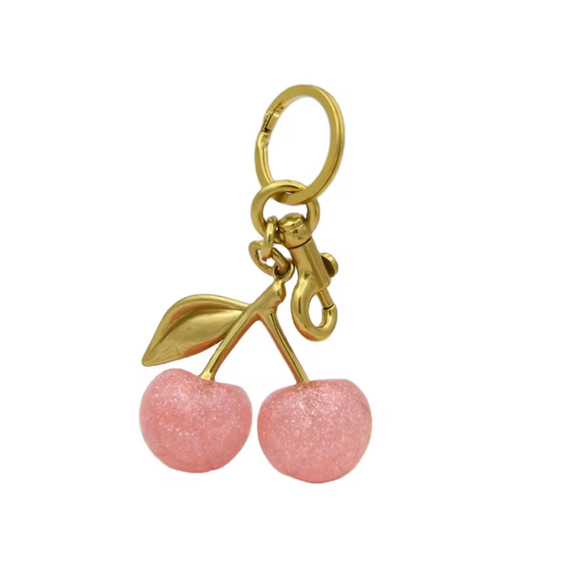 Cherry Keychain Accessory (Choose Color)