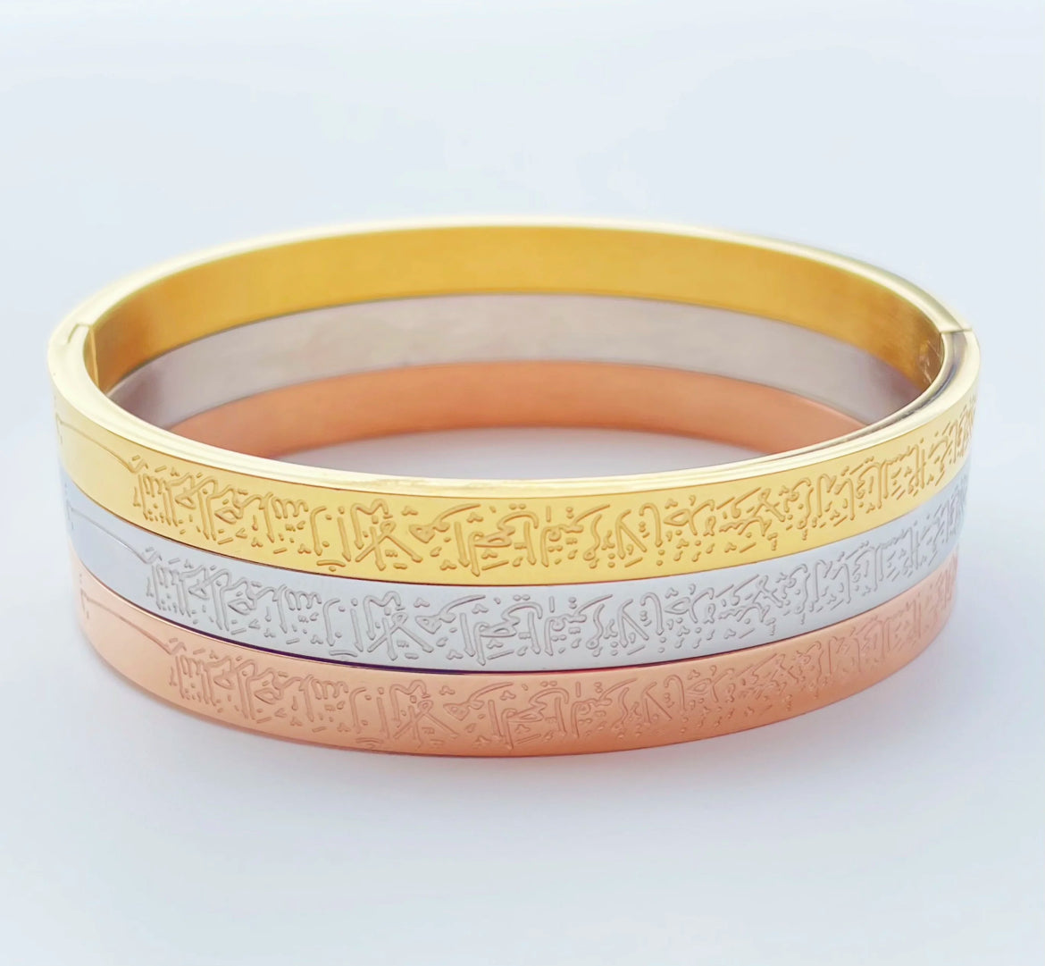 18K Arabic Bangles