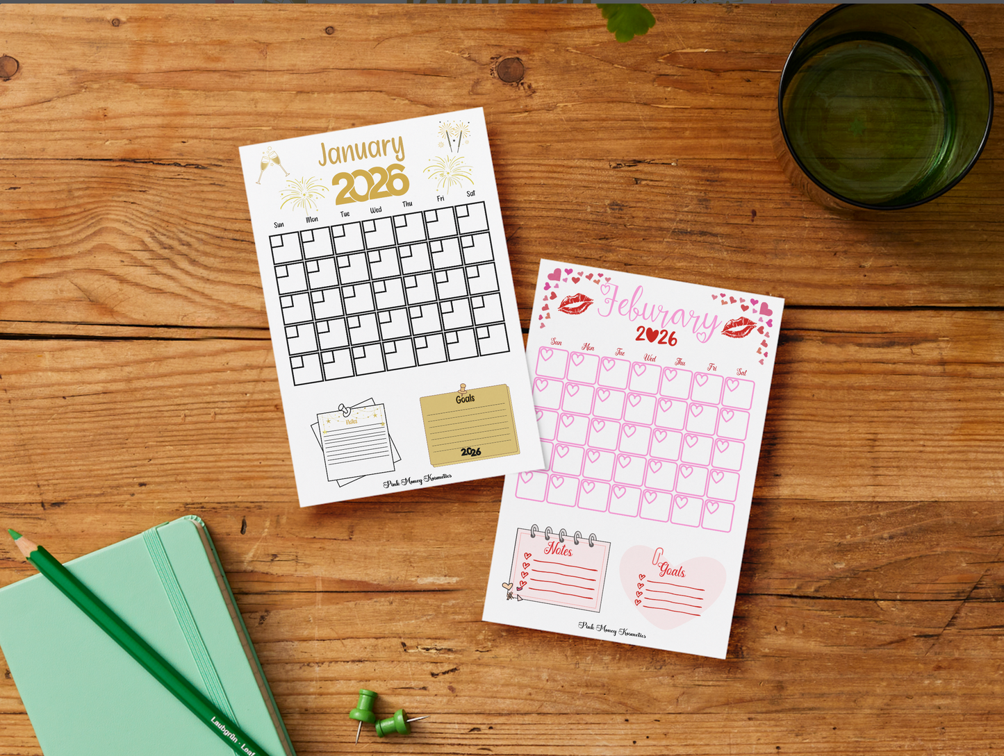 2026 Calender Pages (Digital File)