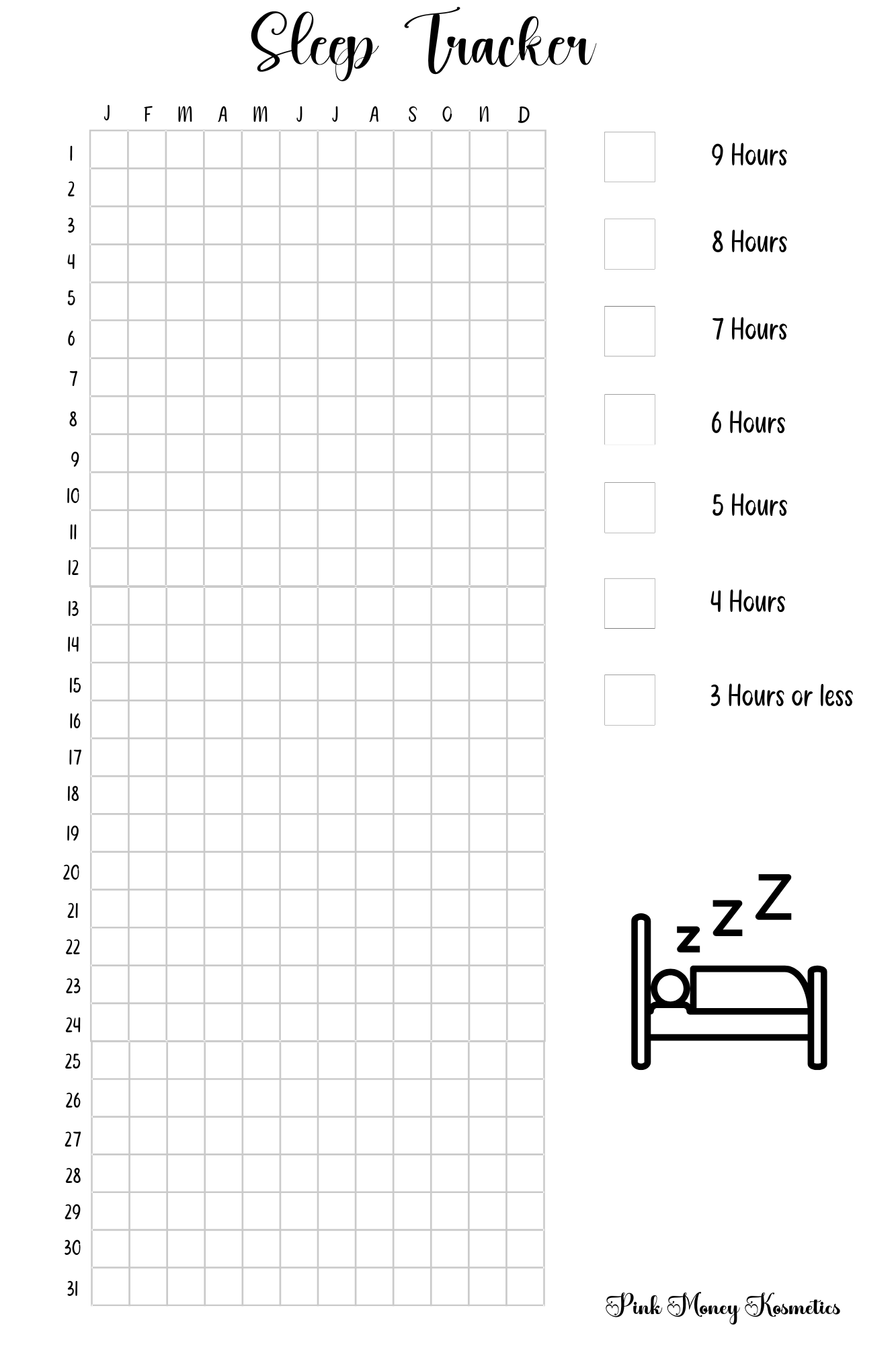 Sleep Tracker (Digital File)