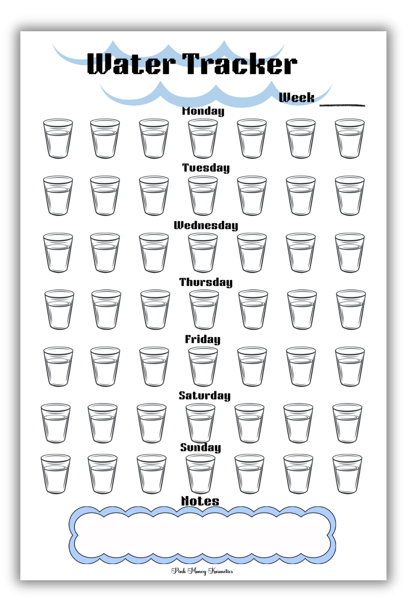 Water Tracker (Digital File)