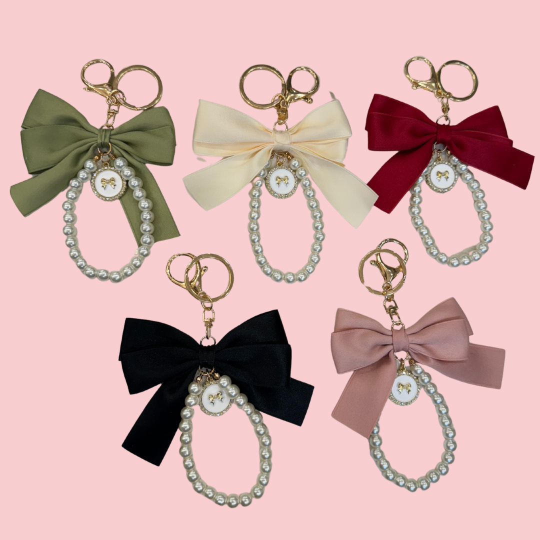 Bow Keychain Accessory (Choose Color)